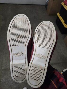 Minnetonka Maroon Moccasin Slip-Ons